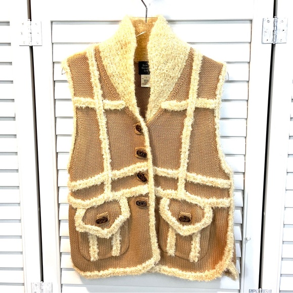 Vintage Jackets & Blazers - Vintage Handmade Susan Bristol Boho Mohair Vest